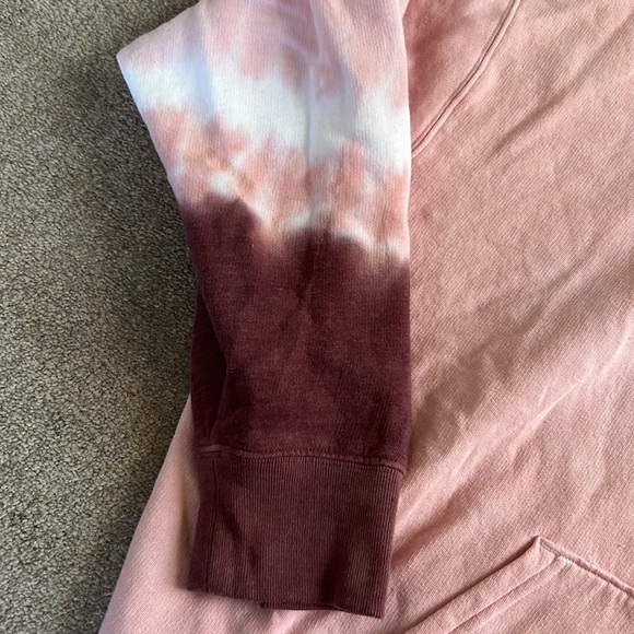 PINK campus dip dye hoodie - Picture 3 of 5